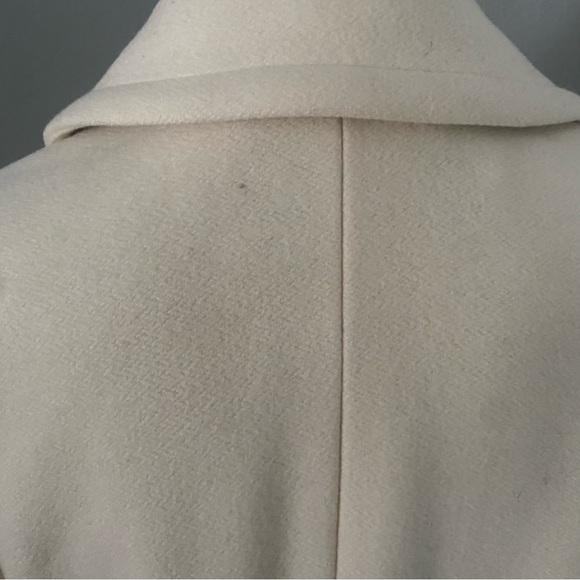 **3 for $20!!** Banana Republic Pea Coat Cream Ivory Flawed Project Fix Stained - Picture 14 of 16